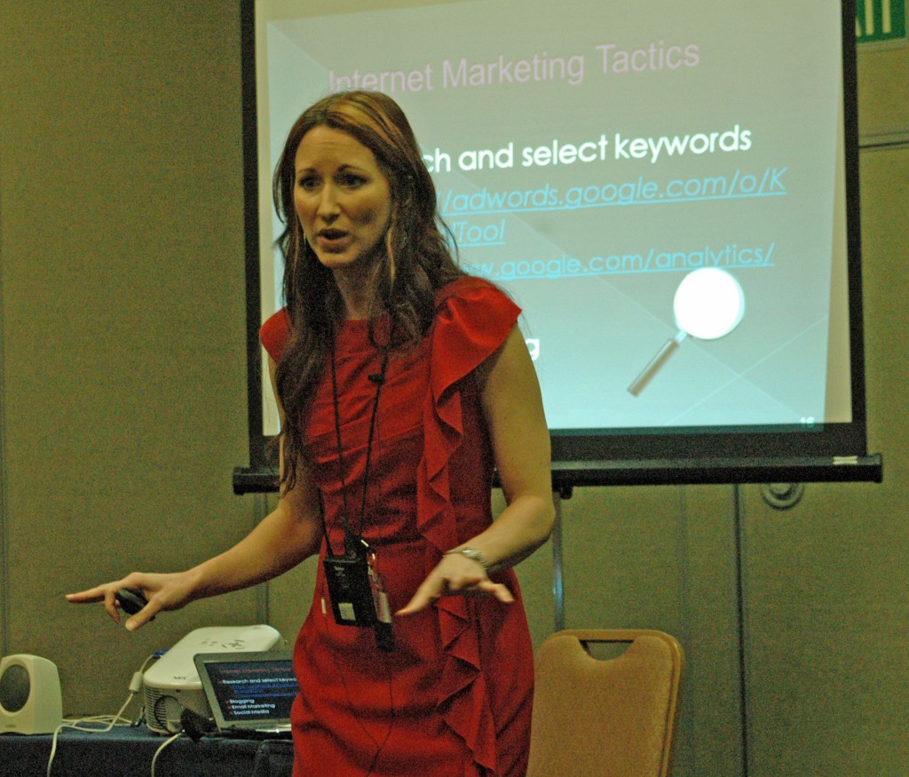 Terra L. Fletcher speaking